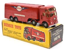 Budgie Toys Foden ESSO Aircraft Refuelling Tanker 'PLUTO'. In red livery with ESSO decals to sides