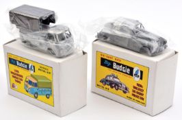 2 rare die-cast kits by Budgie. 1959 Volkswagen Single Cab Truck and a 1950's 6/80 Police Car.