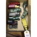 10 Dinky Toys for restoration. Bentley Ambulance, Austin Champ, Royal Mail Van, 5x 25 series- 3x