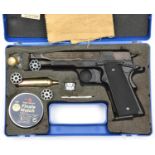 A .177" Colt Government Model 1911 CO2 pistol, number F24008728, made in Germany under licence