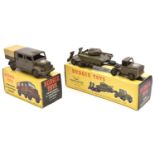 2 Budgie Toys U.S. Army Military Vehicles. An Articulated Tank Transporter (222), with Loading Ramps