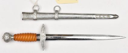 A Third Reich 2nd pattern Luftwaffe officer's dagger, by SMF Solingen and with Waffenamt stamp, with