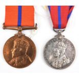 Metropolitan Police pair: Coronation 1902 (PC W Henderson S. Div), Coronation (Police) Medal 1911 (