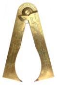 An interesting late 18th century East India Company gunner's brass calliper by Gilbert London,