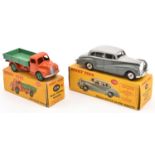 2 Dinky Toys. Rolls Royce Silver Wraith (150). In two tone grey. Together with a Dodge Rear