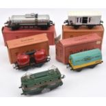 4 French Hornby freight rolling stock. Wagon Reservoir AZUR (bogie tank) in silver livery. Wagon-