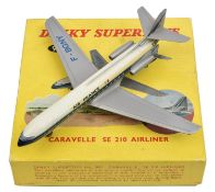 Dinky Supertoys Caravelle SE 210 Airliner (997). In silver, white and blue Air France livery, F-