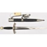 A Third Reich 1st pattern Luftwaffe officers dagger, by SMF Solingen and with Waffenamt stamp, the