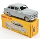 French Dinky Toys Ford Vedette 54 (24X). With grey body and wheels. Boxed, minor wear/damage.