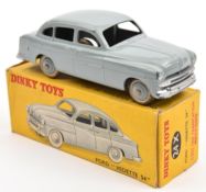 French Dinky Toys Ford Vedette 54 (24X). With grey body and wheels. Boxed, minor wear/damage.