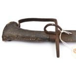 A 17th century continental, probably Polish, cavalry trooper's sword, almost flat, straight DE blade