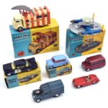 7x Corgi Toys. A Decca Mobile Airfield Radar (1106). An H.D.L. Hovercraft SR-N1 (1119). A