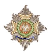 The Most Honourable Order of the Bath GCB (Military) Knight Grand Cross breast star, in silver,