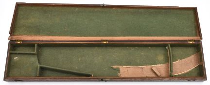 A wooden case to house a Lloyd's Midshipman's sword, with folding handle to top and an engraved