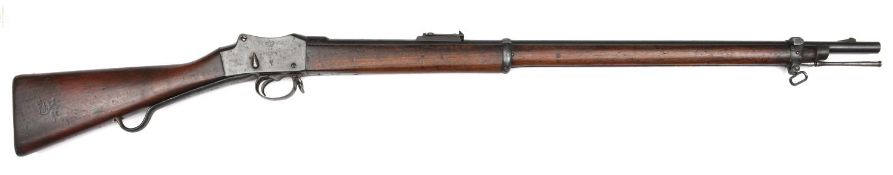 A .577/450" Martini Henry Mark IV service rifle, 49½" overall, barrel 33" with ordnance proofs,