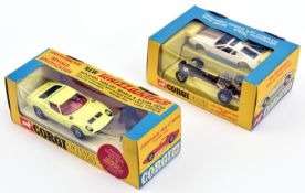 2 Corgi Toys. Lamborghini P400 (Revised Specification) (342). A 2nd type Whizzwheels example in