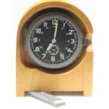 German Kienzle message centre clock. Mounted in a base metal, hinged case, marked Heereseigentum,