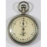 Junghans Kriegsmaring 30 second stopwatch, marked for the Torpedoschule, Kiel. Plated case with