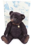 A Steiff 2010 North American Limited Edition Teddy Bear, Prince-The Purple Trademark Bear (