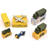 A quantity of Dinky Toys. 10-ton Army Truck (622), Army Covered Wagon (623), Austin Champ (674),