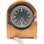German Kienzle message centre clock. Mounted in a base metal, hinged case, marked Heereseigentum,