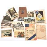 Approx 130 pre WWI French postcards, in sepia and in colour, views of towns, buildings, countryside,