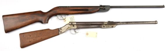 An early .177” Webley Ranger break action air rifle, number 001, circa 1950, with no telescopic