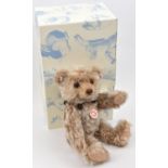 A Steiff 2012 British Collector's Teddy Bear. 36cm (664205). Covered with long haired Caramel
