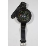 German AK39 pilot's compass. Plastic casing, marked Armbandkompass, Bauart: Kadlec, Baumuster :