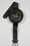 German AK39 pilot's compass. Plastic casing, marked Armbandkompass, Bauart: Kadlec, Baumuster :