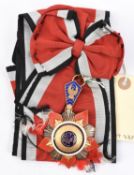 Egypt (U.A.R), Order of Istiklal (Order of Independence) established 1955, now obsolete, sash badge,