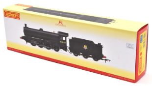 A Hornby Railways BR class Q6 0-8-0 tender locomotive. RN 63443 (R3425). In unlined black livery.