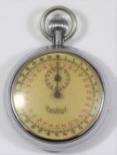 Hanhart Kriegsmarine 30 second stopwatch. Plated case, 51mm diameter, good condition. Marked with