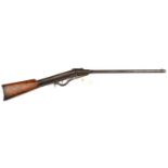 A .25” Gem type break action air gun, 41” overall, smooth bore octagonal barrel 23”, stamped on