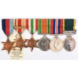 WWII medals to the Bradley-Cook family comprising: Six: 1939-45 star, Africa star with 1st Army