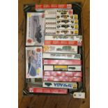 20 unmade plastic Military vehicle kits. By Airfix, Esci, Hasegawa, Matchbox, Fujimi, etc. 1/72