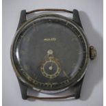 Mulco Kriegsmarine wristwatch. Serial K7178M. Plated case, all plating missing, 31mm without