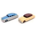 2 Dinky Toys American Cars - Hudson 'Commodore' Sedans (171). An example in cream with maroon roof