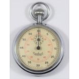 Hanhart Kriegsmarine 60 second stopwatch. Plated case, 51mm diameter, good condition. Marked with