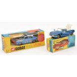 2x Corgi Toys. A Citroen 'Le Dandy' (259) with Henri Chapron body in metallic blue and white. A