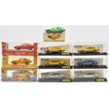 10x 1:43 scale Matra Bagheeras. 6x examples by Verem; 2x yellow, a white, a silver and an example in