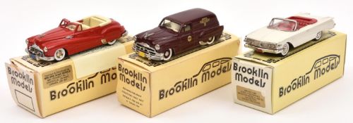 3 Brooklin Models. A 1948 Buick Roadmaster (BRK45). In bright red with cream interior and fitted