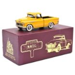 A Brooklin white metal 1956 Chevrolet Cameo Pickup W.M.T.C. 1995 (BRK53X). In mustard yellow with