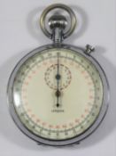 Lemania Kriegsmarine 30 second stopwatch. Plated case, hinged caseback, 48mm diameter. Marked with