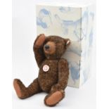 A Steiff 2011 'Toffee Ted' Teddy Bear 37cm (663918). Covered with dark brown mottled Mohair, with