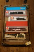 11x OO gauge locomotives. Including; BR Class 4 4-6-0, 75001. BR Royal Scot Class 4-6-0, Scots