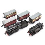 6x Hornby O Gauge items. A No.501 BR 0-4-0 tender locomotive, 60199 and a No.1 0-4-0T locomotive,