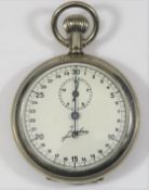 Junghans Kriegsmarine 30 second stopwatch. Plated case with hinged back, excellent condition.