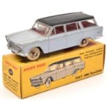 A French Dinky Toys Fiat 1800 Familiale (548). In lavender with black roof, red interior, spun