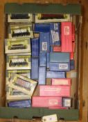 34x OO gauge freight wagons by Hornby Dublo and Wrenn. 23x Hornby Dublo including; ventilated van,